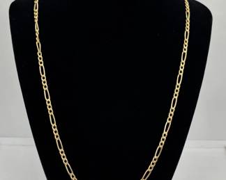 750 18K Yellow Gold Link Necklace * 23” Length * 8.68g