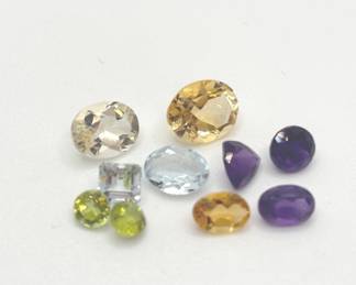 Loose Gemstones , Peridot, Amethyst , Blue Topaz, Citrine , Aquamarine Likely