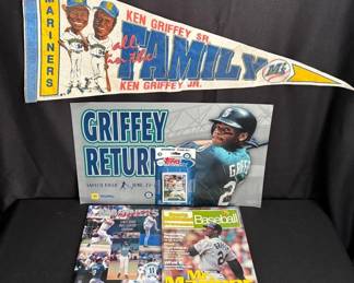Ken Griffey Jr Memorabilia , Pennant , Magazines , 2012 Topps Seattle Mariners Trading Cards