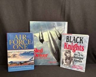 Author Signed and Autographed Hardcover Books * Tuskagee Airmen, Air Force One, Sled Driver