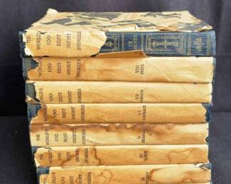 Antique 100 Best Short Stories Series 1927 , Set of 10 Missing 2 Books