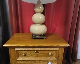 Stanley Oak Bedside Table (2 available)