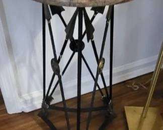 Theo Alexander Marble Top Side Table