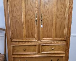 Stanley Oak Armoire