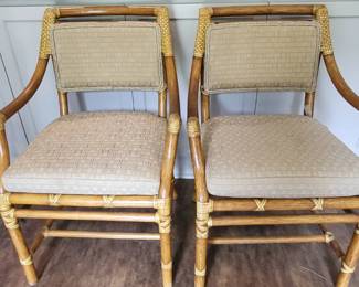 Vintage McGuire Rattan Chairs (2 available)