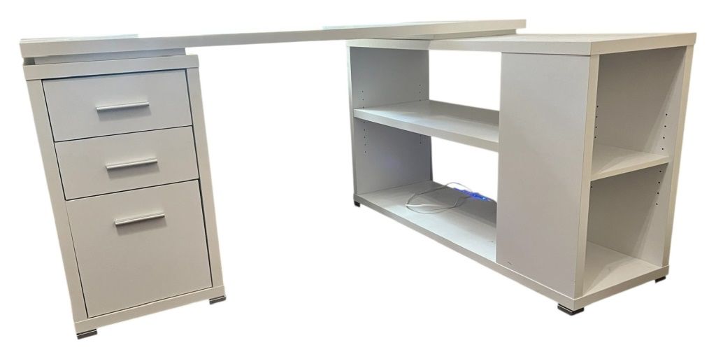 3 Drawer Computer Desk with File Cabinet