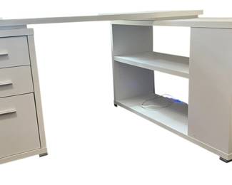 3 Drawer Computer Desk with File Cabinet