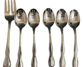 6 Oneida Community Spoons Rogers Fork