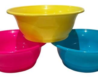 Set Of 3 Vintage Packerware Mixing Bowls