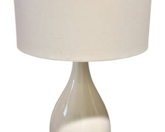 Tall White Porcelain Table Lamp