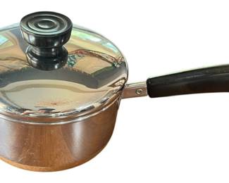 Vintage Revere Ware Copper Clad Pot