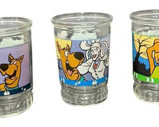 Set Of Scooby Doo Bama Jelly Juice Jars