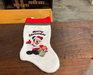 Disney Santa Mickey Mouse Felt Stocking