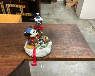 Disney Mickey's Winter Wonderland Lampost Christmas Stocking Holder
