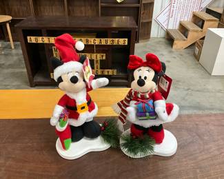 2011 Dan Dee Disney Plush Mickey & Minnie Mouse Christmas Plush