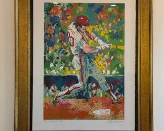 Leroy Neiman signed print. Authentic large.
