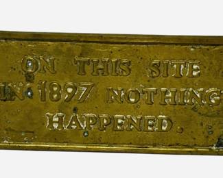 Brass Wall Plaque