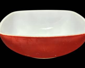 Vintage Red Pyrex 8 Bowl