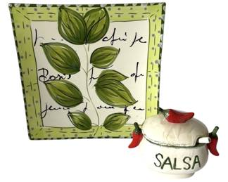 Antica Fornace Platter Salsa Server