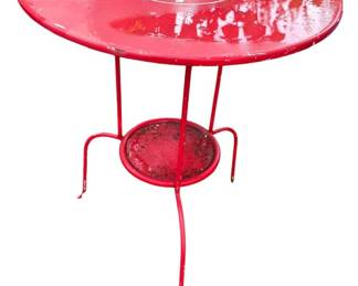 Small Red Wonder Woman Outdoor Table