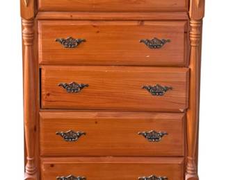 Solid Wood 5Drawer Dresser