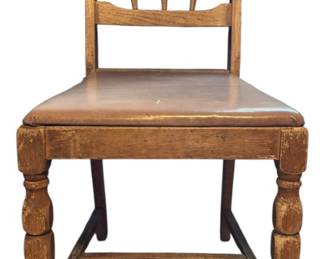 MidCentury Wood Accent Chair