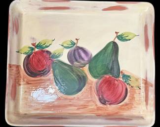 Large Zrike HandPainted Serving Platter