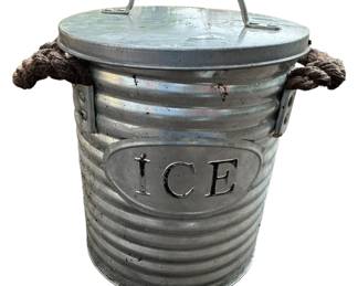 Galvanized Metal Ice Bucket