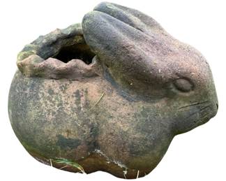 Cement Bunny Planter