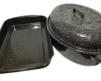 Black Enamelware Pans