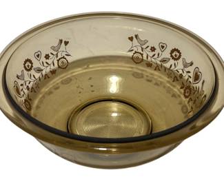 Vintage Pyrex 8 Festive Harvest Bowl Brown