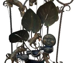Large Metal Outdoor Wall Fountain