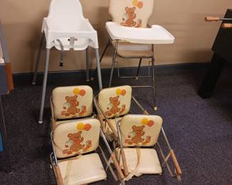 Infant high chair and booster chairs