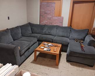 Microfiber sectional sofa