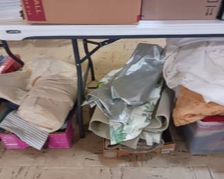 Sewing material and fabric