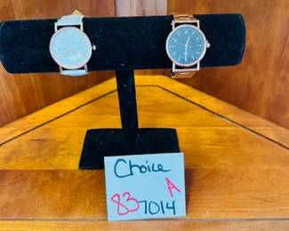 White and Rose Gold Style Watch