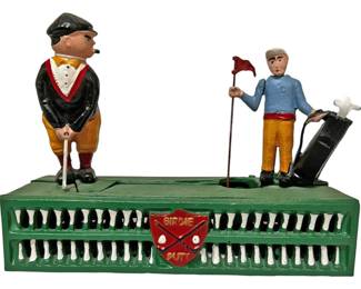 Birdie Putt Cast Iron Mechanical Bank