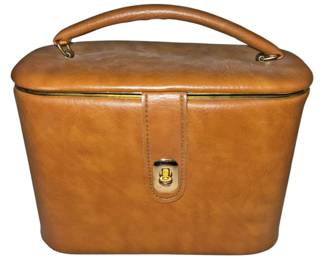 Vinyl Train Case with Travel Bottles