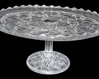 EAPG Pedestal Cake or Dessert Plate