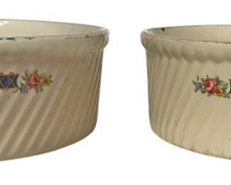 Pair of Hall Superior Quality Bowls