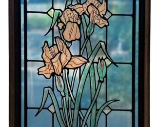 Peach Iris Suncatcher
