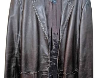 Leather Jacket wDetailed Styling
