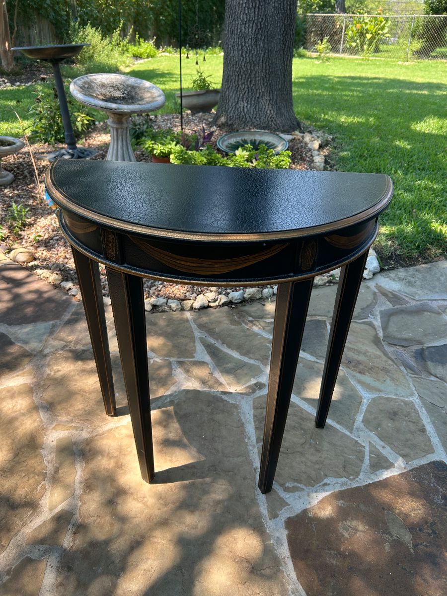 Entry way table.  Half circle.