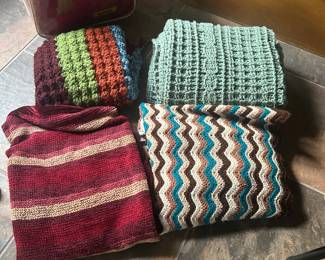 Handcrafted blankets.