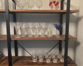 Champagne and wine glasses.