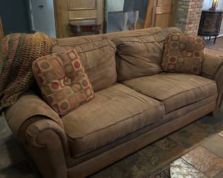 Lazy Boy couch.  Faux Suede fabric.