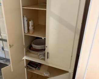Huge homemade storage cabinet.  Great garage storage.  