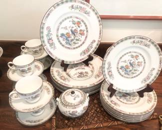 Wedgwood Kutani Crane pattern China