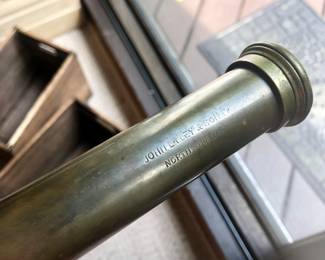 Antique brass naval telescope 