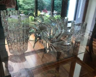 Mikasa vase and swirl bowl